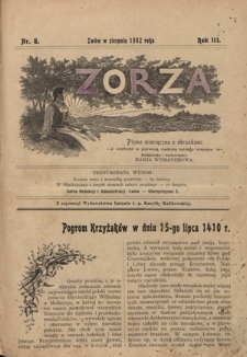 Zorza : pismo miesięczne z obrazkami R. 3, Nr 8 (sierpień 1902)