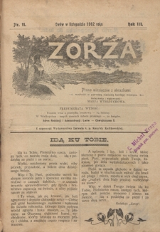 Zorza : pismo miesięczne z obrazkami R. 3, Nr 11 (listopad 1902)