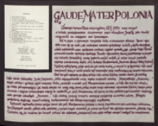 Gaude Mater Polonia : [koncert w kościele powizytkowskim, 27.03.1983 r.]