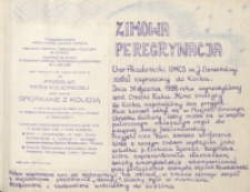 Zimowa peregrynacja, [koncert kolęd, Miejsko-Gminny Ośrodek Kultury w Kocku, 31.01,1988 r.]