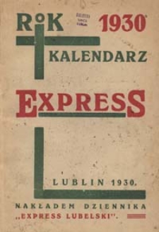Kalendarz Express na Rok 1930
