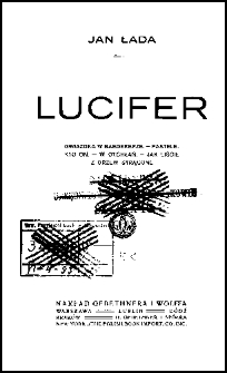 Lucifer ; Gwiazdka w Baedekerze ; Kto on ; W otchłań ; Jak liście z drzew strącone