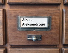 ALBU-ALEKSANDROWI Katalog alfabetyczny
