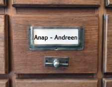 ANAP-ANDREEN Katalog alfabetyczny