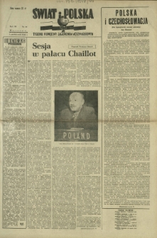 Świat i Polska : tygodnik poświęcony zagadnieniom międzynarodowym. R. 3, nr 40 (1 październik 1948)