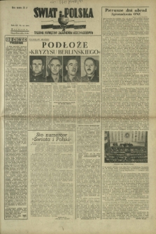 Świat i Polska : tygodnik poświęcony zagadnieniom międzynarodowym. R. 3, nr 41 (10 października 1948)