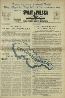 Świat i Polska : tygodnik poświęcony zagadnieniom międzynarodowym. R. 3, nr 43 (24/28 października 1948)