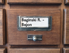 BAGINSKI R.-BAJON Katalog alfabetyczny