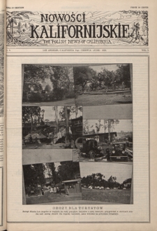Nowości Kalifornijskie = The Polish News of California / editor C. M. Sobanski. Vol. 1, nr 9 (8-go czerwca 1924)