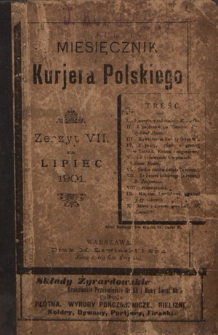 Miesięcznik Kurjera Polskiego. 1901, z. 7 (lipec)