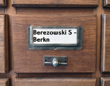 BEREZOWSKI S.-BERKN Katalog alfabetyczny