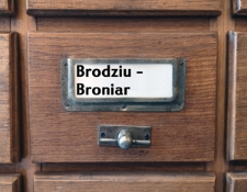 BRODZIU-BRONIAR Katalog alfabetyczny