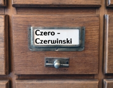 CZERO-CZERWINSKI W. Katalog alfabetyczny