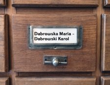 DABROWSKA MARIA-DABROWSKI KAROL Katalog alfabetyczny