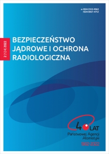 Bezpieczeństwo Jądrowe i Ochrona Radiologiczna : biuletyn informacyjny Państwowej Agencji Atomistyki. - 2022, nr 2=124