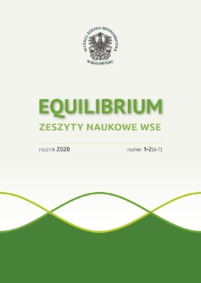 Equilibrium : zeszyty naukowe WSE. 2020, nr 1-2=6-7