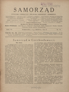 Samorząd : tygodnik poświęcowny sprawom samorządu ziemskiego. R. 7, nr 34 (23 sierpnia 1925)