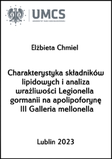 Charakterystyka składników lipidowych i analiza wrażliwości Legionella gormanii na apolipoforynę III Galleria mellonella