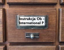 INSTRUKCJA OB.-INTERNATIONAL P. Katalog alfabetyczny