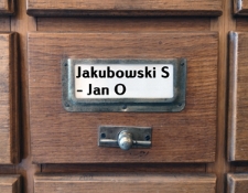 JAKUBOWSKI S.-JAN O. Katalog alfabetyczny