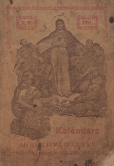 Kalendarz Apostolstwa Modlitwy na Rok 1921