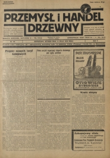 Przemysł i Handel Drzewny / red. Adam Schwarz. R.5,nr 49 (14 maja 1929)