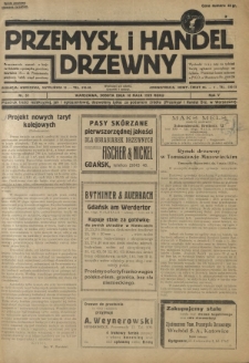 Przemysł i Handel Drzewny / red. Adam Schwarz. R.5, nr 51 (18 maja 1929)