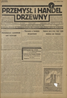 Przemysł i Handel Drzewny / red. Adam Schwarz. R.5, nr 55 (28 maja 1929)