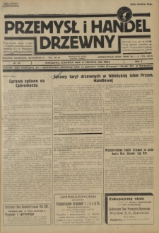 Przemysł i Handel Drzewny / red. Adam Schwarz. R.5, nr 62 (13 czerwca 1929)