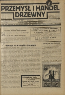 Przemysł i Handel Drzewny / red. Adam Schwarz. R.5, nr 64 (18 czerwca 1929)
