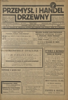 Przemysł i Handel Drzewny / red. Adam Schwarz. R.5, nr 71 (6 lipca 1929)
