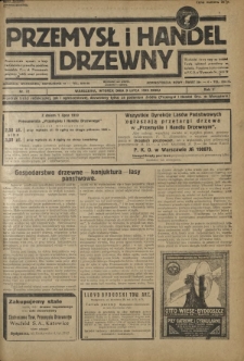 Przemysł i Handel Drzewny / red. Adam Schwarz. R.5, nr 72 (9 lipca 1929)