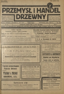 Przemysł i Handel Drzewny / red. Adam Schwarz. R.5, nr 74 (13 lipca 1929)