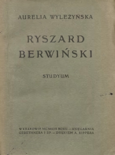 Ryszard Berwiński : studyum