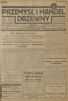 Przemysł i Handel Drzewny / red. Adam Schwarz. R.5, nr 80 (27 lipca 1929)