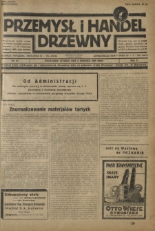 Przemysł i Handel Drzewny / red. Adam Schwarz. R.5, nr 84 (6 sierpnia 1929)