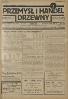 Przemysł i Handel Drzewny / red. Adam Schwarz. R.5, nr 88 (17 sierpnia 1929)