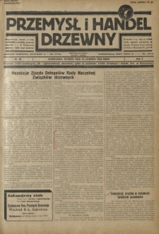 Przemysł i Handel Drzewny / red. Adam Schwarz. R.5, nr 89 (20 sierpnia 1929)