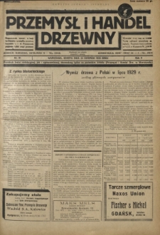 Przemysł i Handel Drzewny / red. Adam Schwarz. R.5, nr 91 (24 sierpnia 1929)