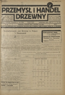 Przemysł i Handel Drzewny / red. Adam Schwarz. R.5, nr 96 (5 września 1929)