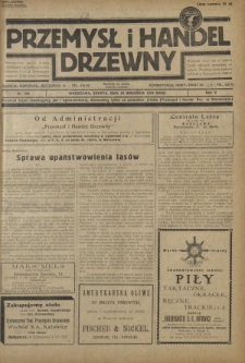 Przemysł i Handel Drzewny / red. Adam Schwarz. R.5, nr 106 (28 września 1929)
