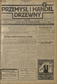 Przemysł i Handel Drzewny / red. Adam Schwarz. R.5, nr 107 (1 października 1929)