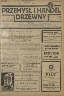 Przemysł i Handel Drzewny / red. Adam Schwarz. R.5, nr 109 (5 października 1929)