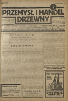 Przemysł i Handel Drzewny / red. Adam Schwarz. R.5, nr 110 (8 października 1929)