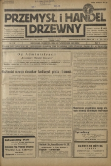 Przemysł i Handel Drzewny / red. Adam Schwarz. R.5, nr 111 (10 października 1929)