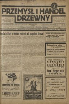 Przemysł i Handel Drzewny / red. Adam Schwarz. R.5, nr 115 (29 października 1929)