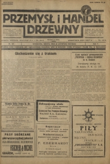 Przemysł i Handel Drzewny / red. Adam Schwarz. R.5, nr 124 (30 listopada 1929)