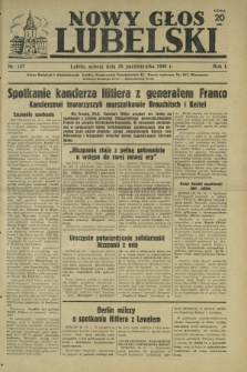 Nowy Głos Lubelski. R. 1, nr 167 (26 października 1940)