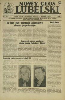 Nowy Głos Lubelski. R. 1, nr 179 (10-11 listopada 1940)