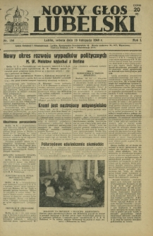 Nowy Głos Lubelski. R. 1, nr 184 (16 listopada 1940)